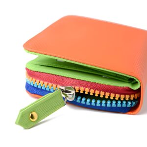 Zippered Bi-fold Slim Wallet - Image 4